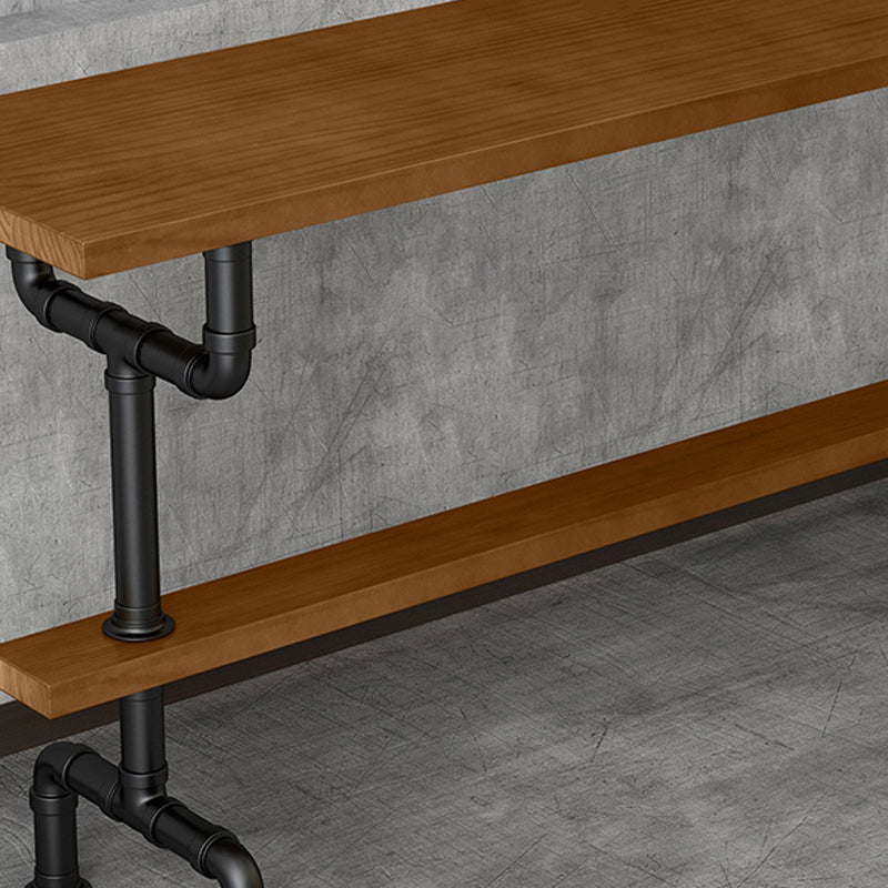 1/4/7 Pieces Modern Rectangular Pub Table Set Wooden Counter Table with Backless Stools