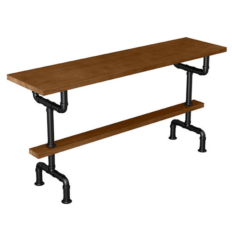 1/4/7 Pieces Modern Rectangular Pub Table Set Wooden Counter Table with Backless Stools