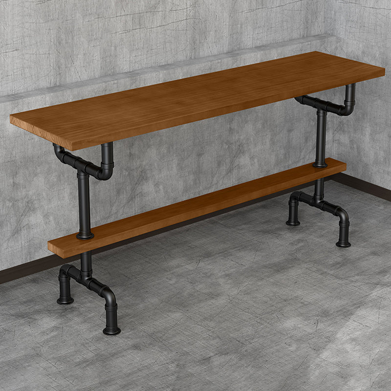 1/4/7 Pieces Modern Rectangular Pub Table Set Wooden Counter Table with Backless Stools