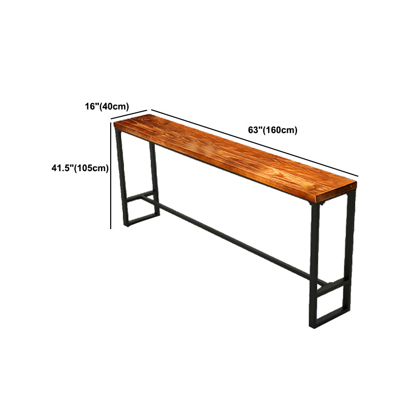Industrial 1/2/6/11 Pieces Solid Wood Bar Table Set Fixed Counter Set