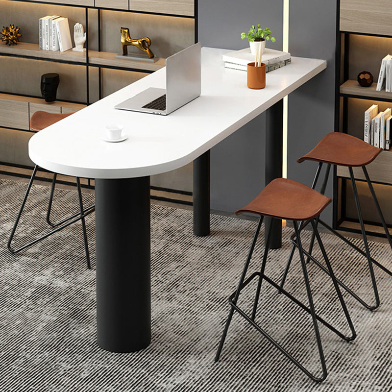 1/2/3/4 Pieces Modern Irregular Shape Pub Table Set Wooden Counter Table set