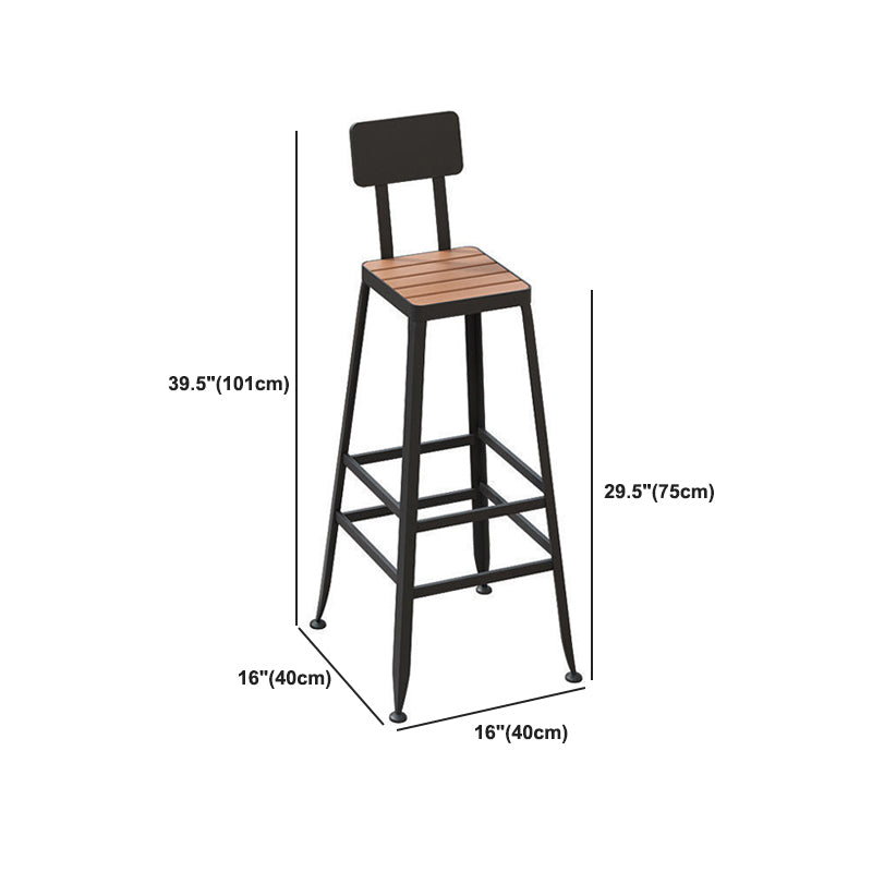 Modern Table Set 1/4/5 Pieces Bar Rectangle Bar Table with Metal High Stools for Kitchen