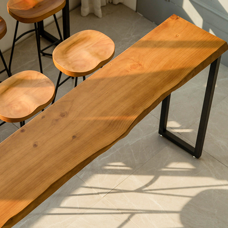 Modern 1/3/4 Pieces Bar Table Set Rectangle Pine Wood Counter Table for Living Room