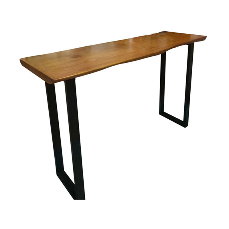 Indoor Modern Bar Pub Table Set 1/2/3/4/6 Pieces Solid Wood Pub Table Set in Natural