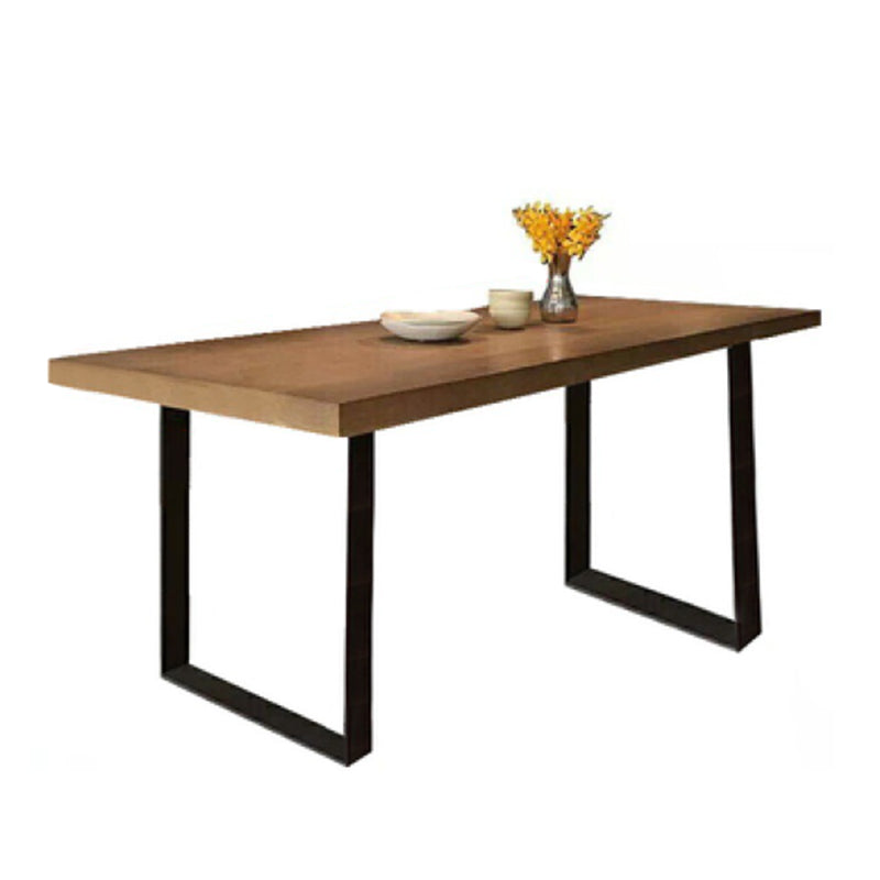 Modern Dining Set 1/7 Pieces Rectangle Pine Wood Dining Table
