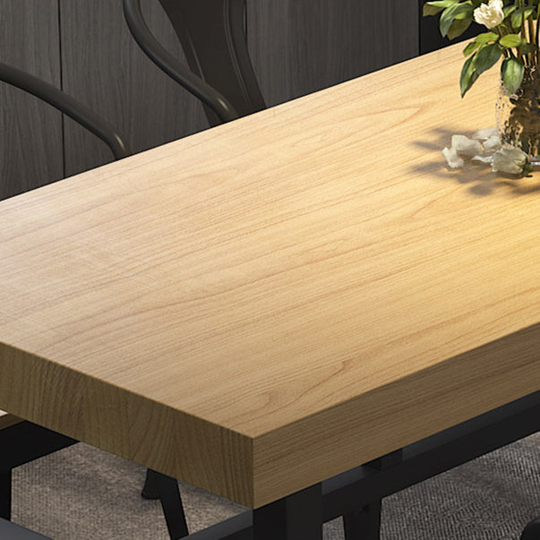 Modern Dining Set 1/2/3/5/7 Pieces Rectangle Pine Wood Dining Table for Dining Room