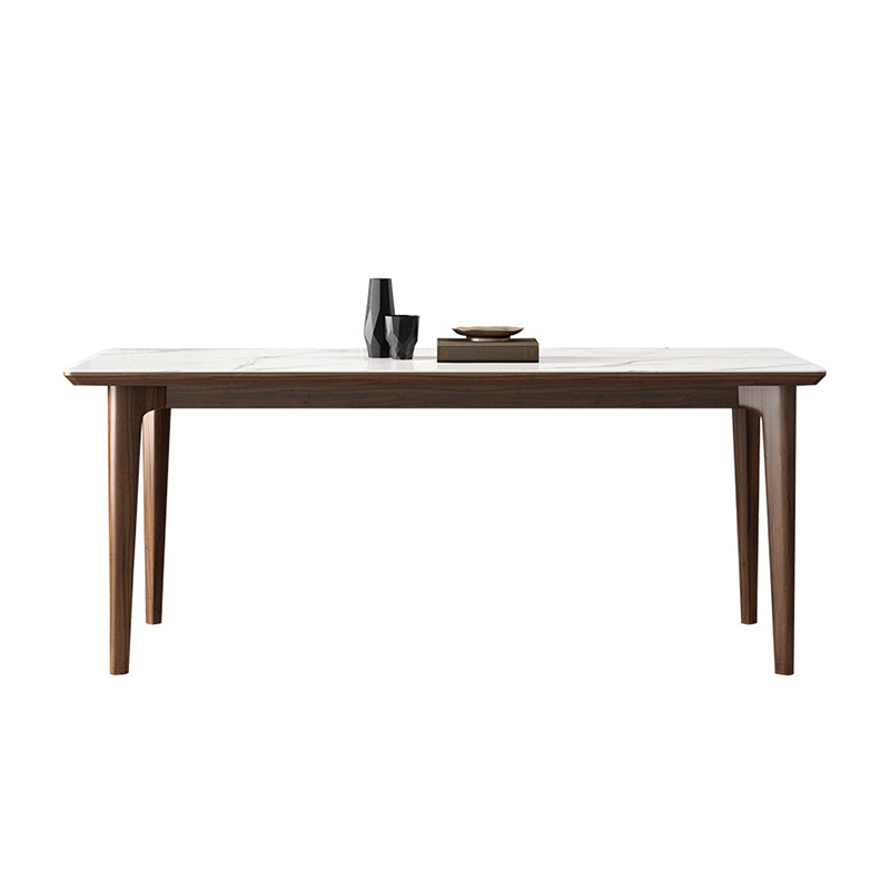 Modern Style Sintered Stone Dining Set Wood 1/3/4/5/7 Pieces Dining Set for Dining Areas