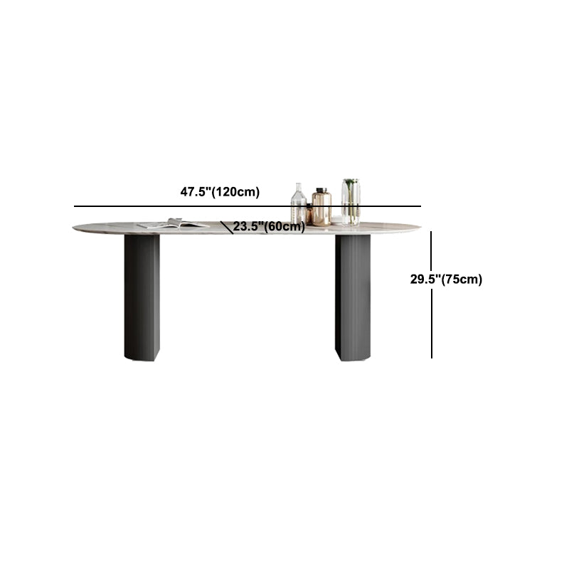 Modern Style Sintered Stone Dining Table Set White 1/5/7 Pieces Dining Set for Home Use