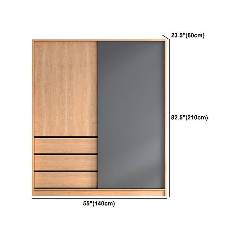Engineered Wood Wardrobe Cabinet With Drawer Modern Wardrobe Armoire