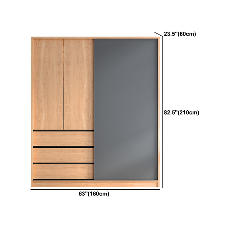 Engineered Wood Wardrobe Cabinet With Drawer Modern Wardrobe Armoire