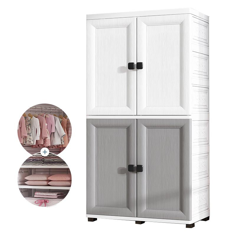 Modern Style Bathroom Wardrobe Plastic Wardrobe Closet with Legs