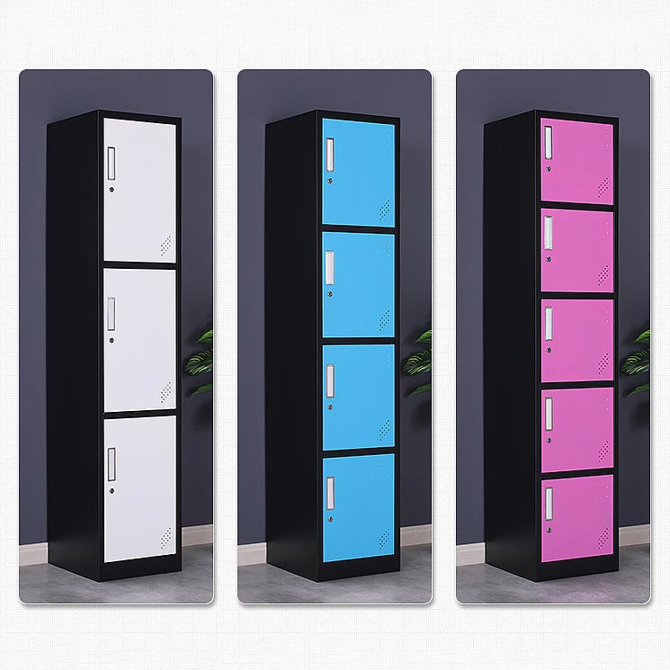 Hinged Steel Wardrobe Cabinet Contemporary Wardrobe Armoire for Home