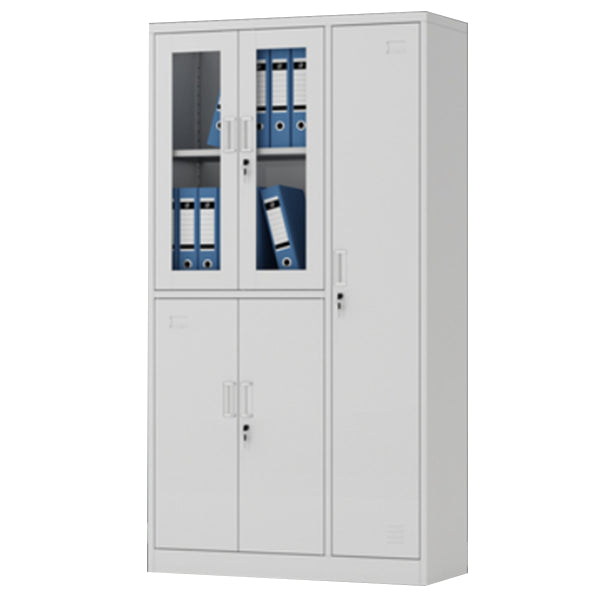 Contemporary Style Wardrobe Armoire Metal Wardrobe Closet with Locks