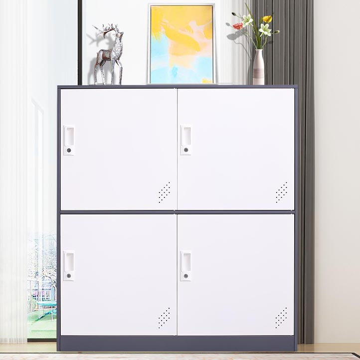 Contemporary Style Wardrobe Armoire Metal Wardrobe Closet with Locks