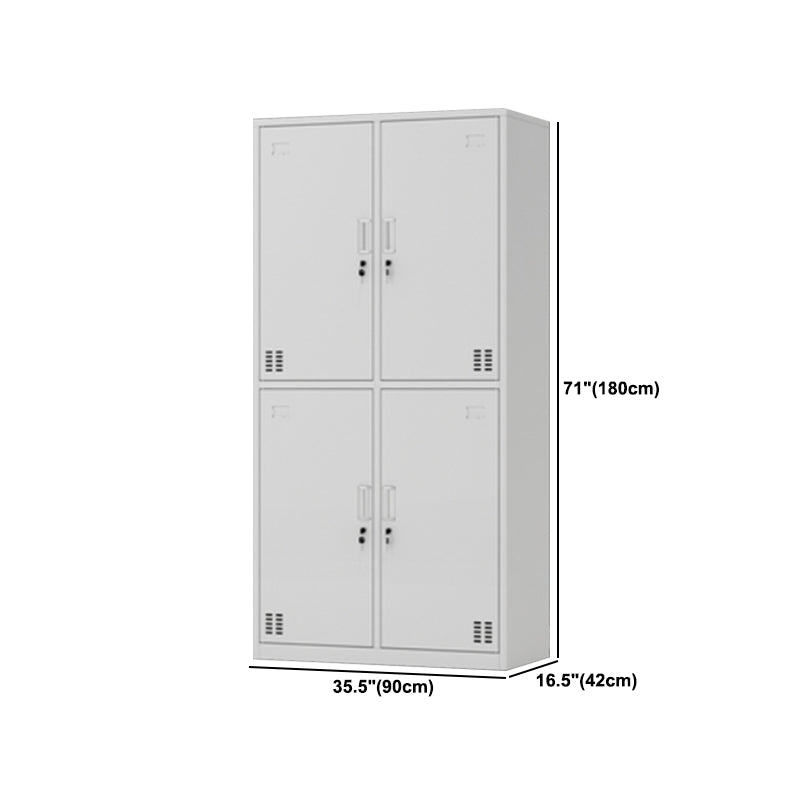 Contemporary Style Wardrobe Armoire Metal Wardrobe Closet with Locks