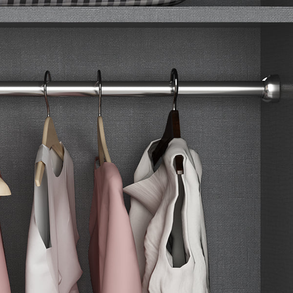 Contemporary Style Wood Wardrobe White Colour Wardrobe Closet with 1 Drawer