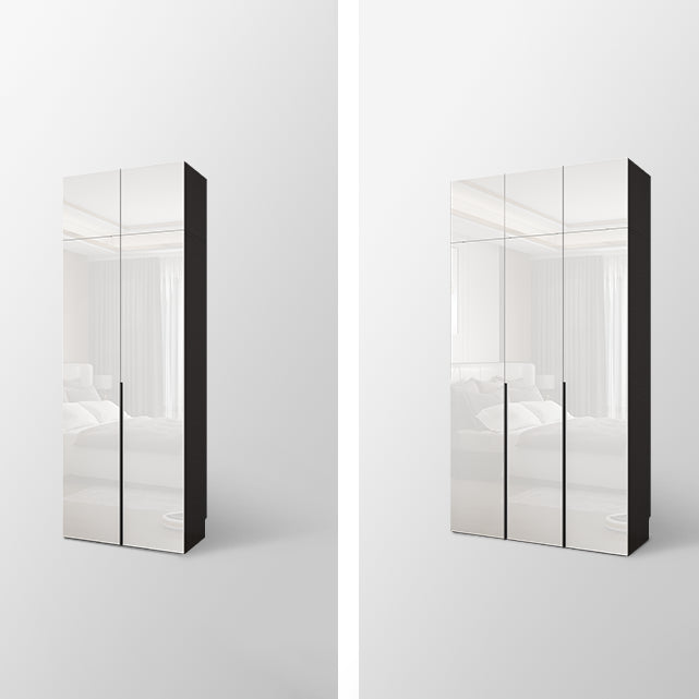 Contemporary Style Wood Wardrobe White Colour Wardrobe Closet with 1 Drawer