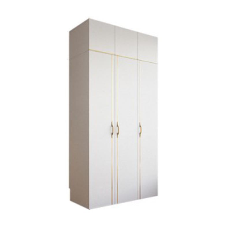 Contemporary Style Wood Wardrobe White Colour Soft Close Drawer Wardrobe Closet
