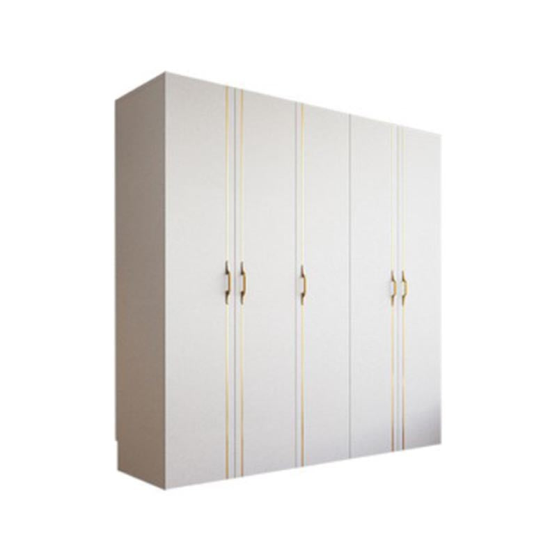 Contemporary Style Wood Wardrobe White Colour Soft Close Drawer Wardrobe Closet