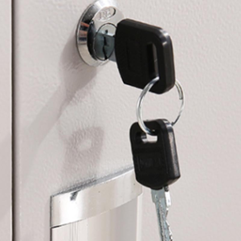 Contemporary Wardrobe Armoire White Color Steel Wardrobe Closet with Locks