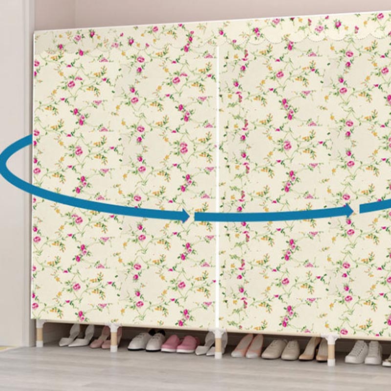 Contemporary Style Wardrobe Armoire Solid Wood Wardrobe Closet with Legs