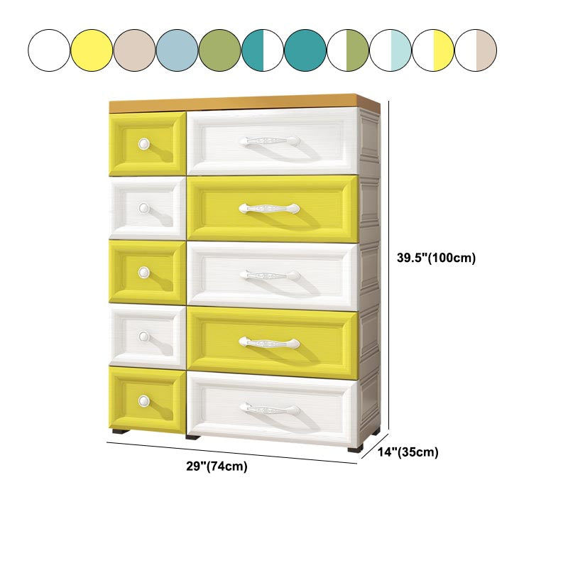 Contemporary Non-Hanging Armoire Plastic Wardrobe Closet,29.13" D x 13.78" W x 39.37" H