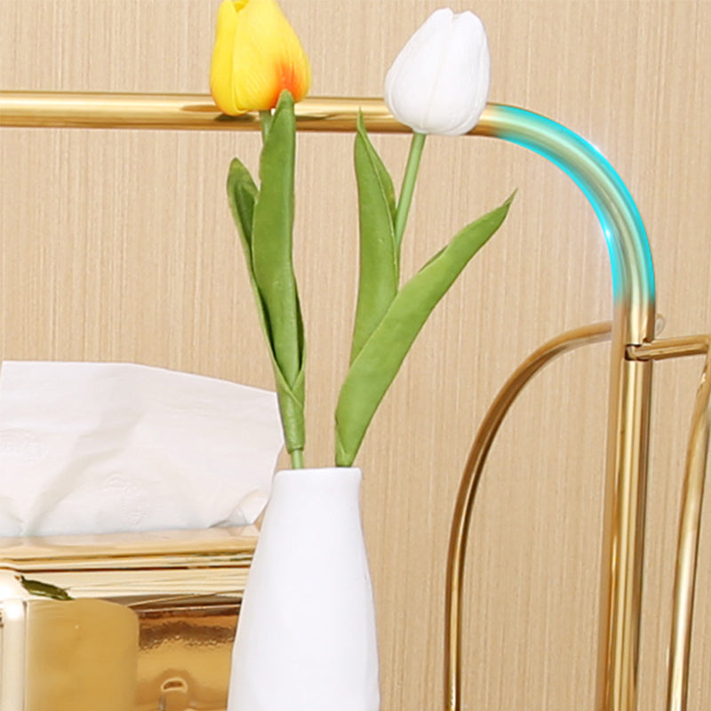 31.50" High Modern Style Prep Table Rolling Metal Prep Table for Home