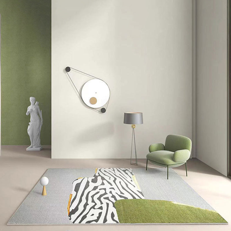 Animal Skin Modern Style Rug Rectangle Shape Stain Resistant Rug for Home Decor