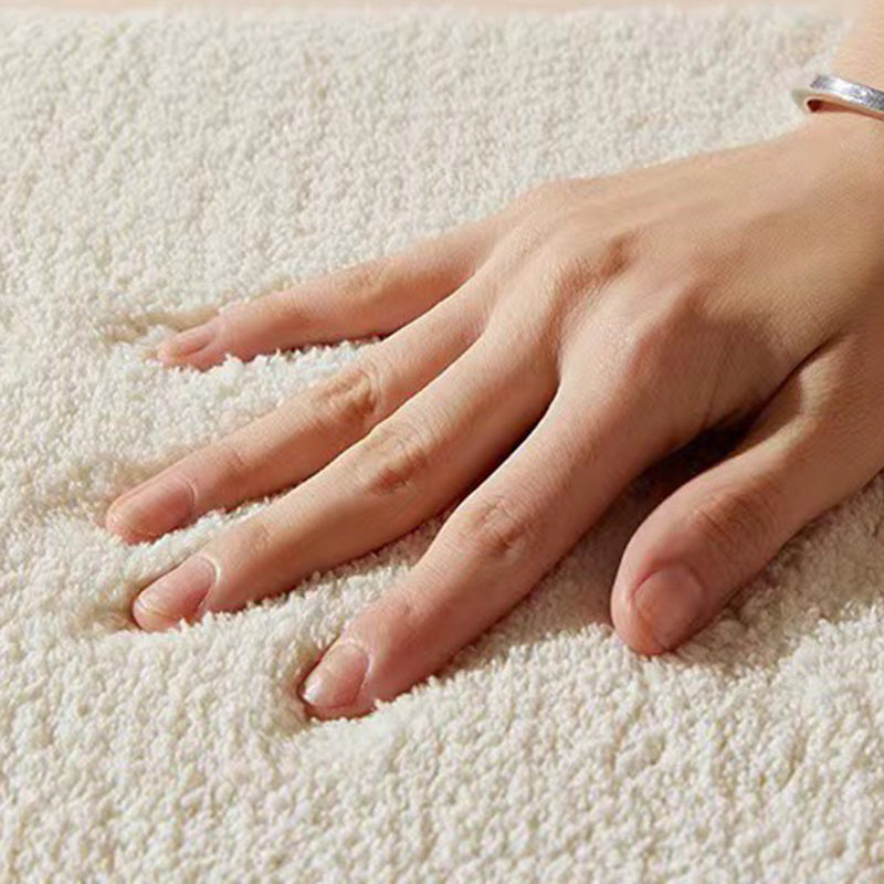 Rectangle Shape Rug Living Room Lattice Carpet Polyester Washable Area Rug