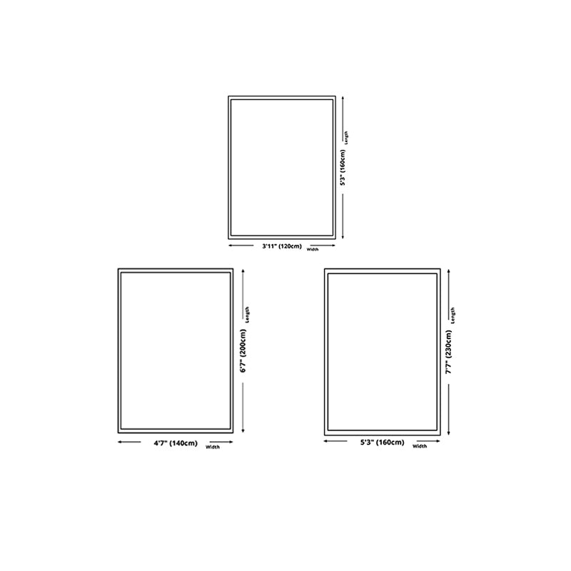 Modern Style Rug Line Pattern Stain Resistant Rug for Home Decor