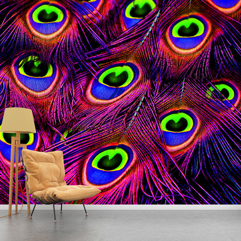 Photography Wallpaper Living Room Mildew Resistant Modern Feather Wall Mural