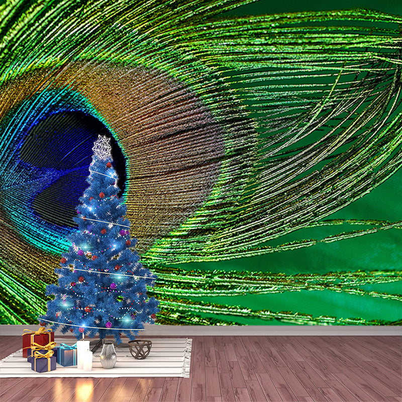 Modern Photography Wall Mural Feather Stain Resistant Decorative Wall Mural