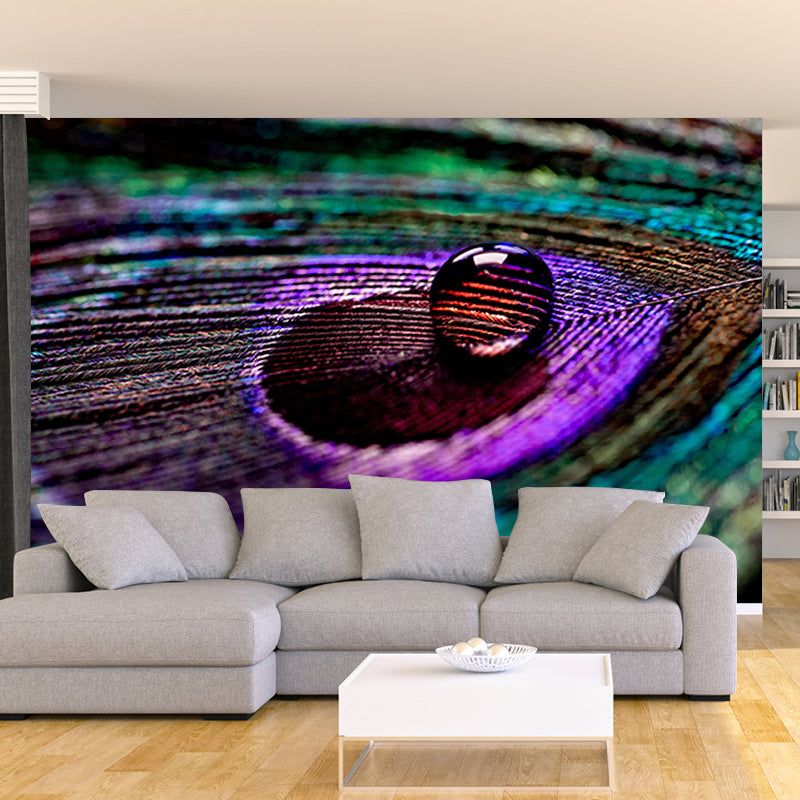 Resistant Wallpaper Feather Decorative Photography Living Room Wall Mural