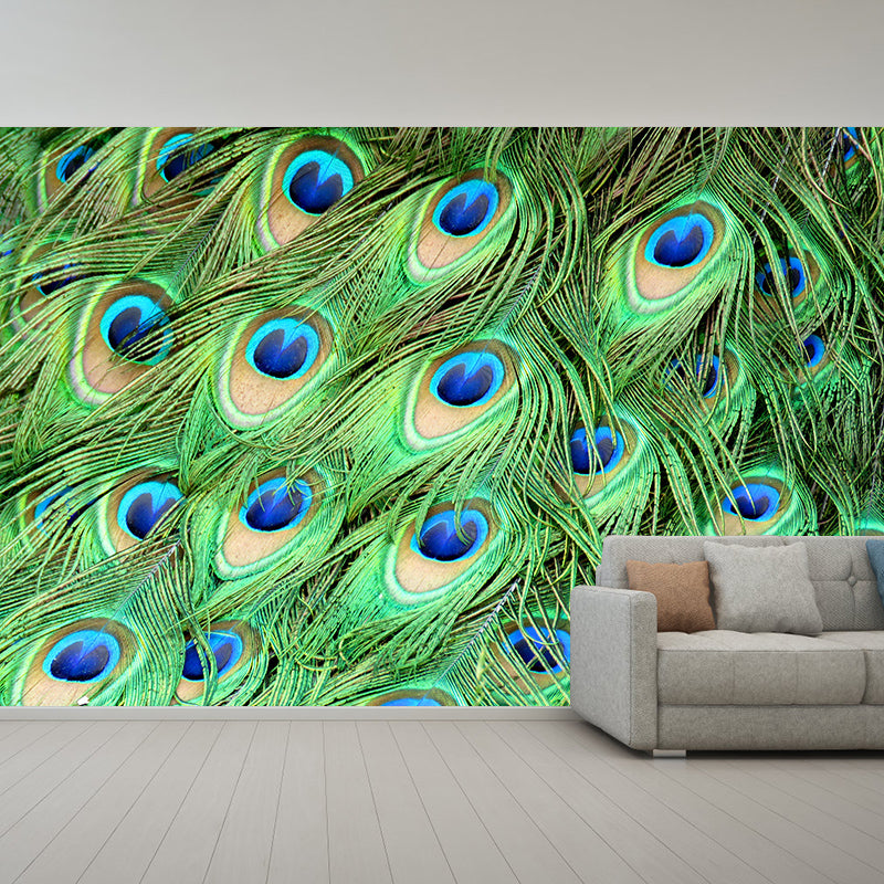 Photography Wallpaper for Ceiling Environmental Photography Stain Resistant Feather Mural