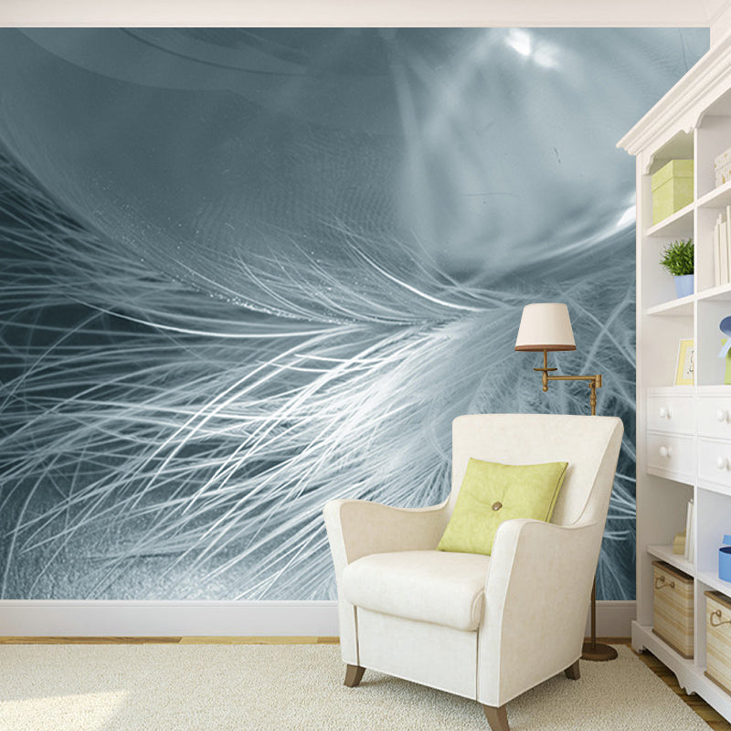 Stain Resistant Wall Mural Feather Contemporary Photography Bedroom Mural