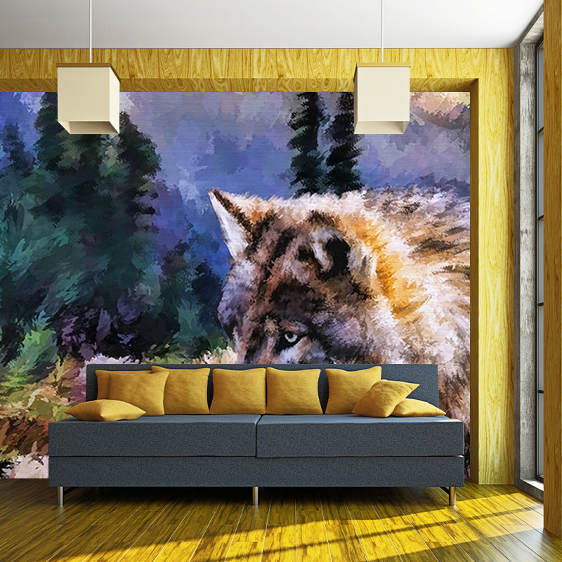 Illustration Wall Mural Classic Stain Resistant Art Painting Wall Mural