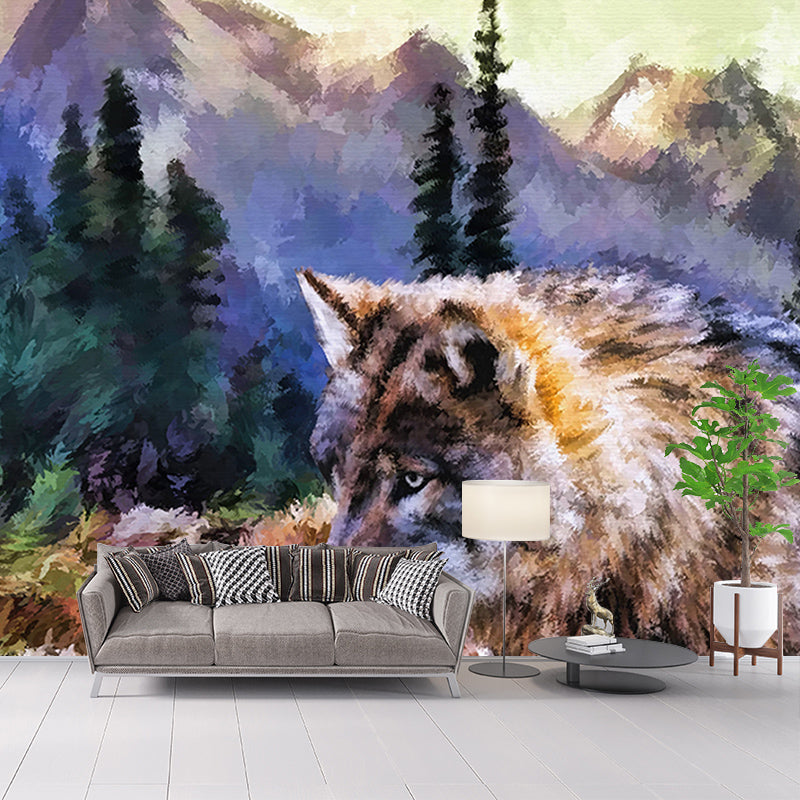 Illustration Wall Mural Classic Stain Resistant Art Painting Wall Mural