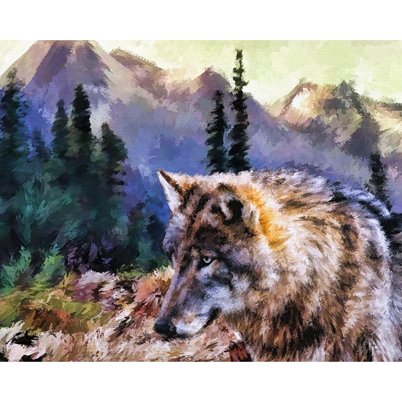 Illustration Wall Mural Classic Stain Resistant Art Painting Wall Mural