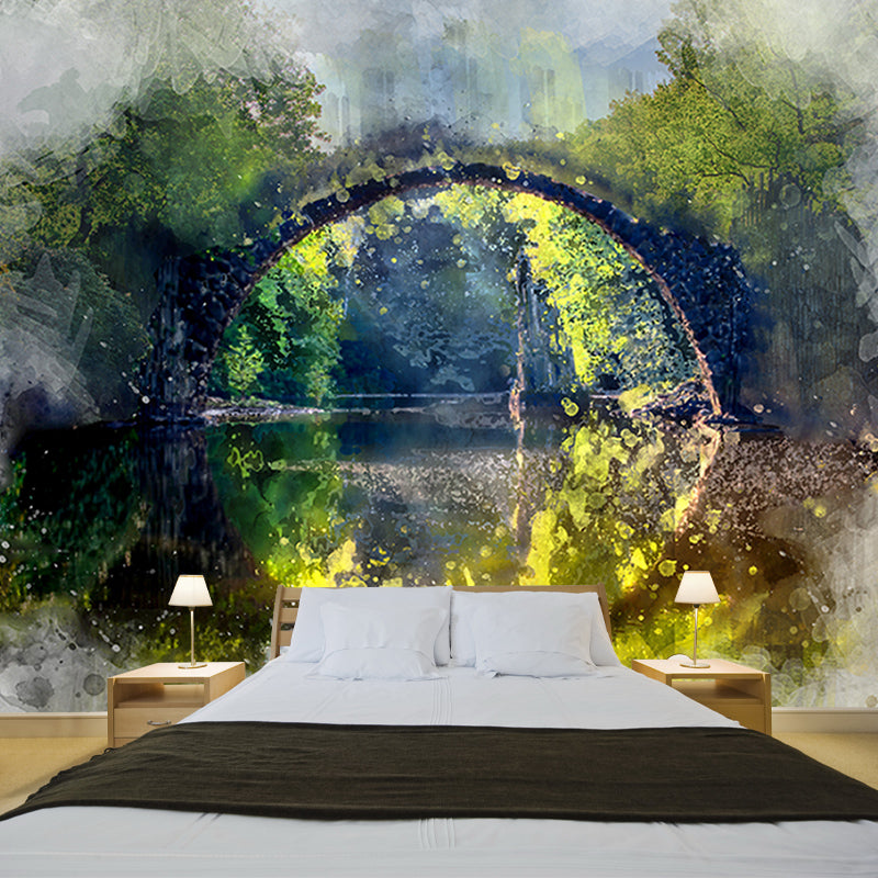 Stain Resistant Art Wallpaper Living Room Illustration Classic Wall Mural