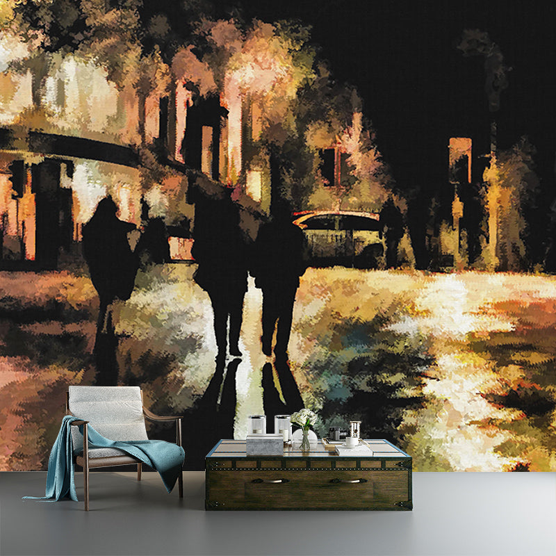 Decorative Art Painting Wall Mural Stain Resistant Illustration Classic Wallpaper