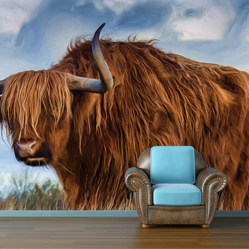 Illustration Wall Mural Mildew Resistant Classic Art Bedroom Wall Mural