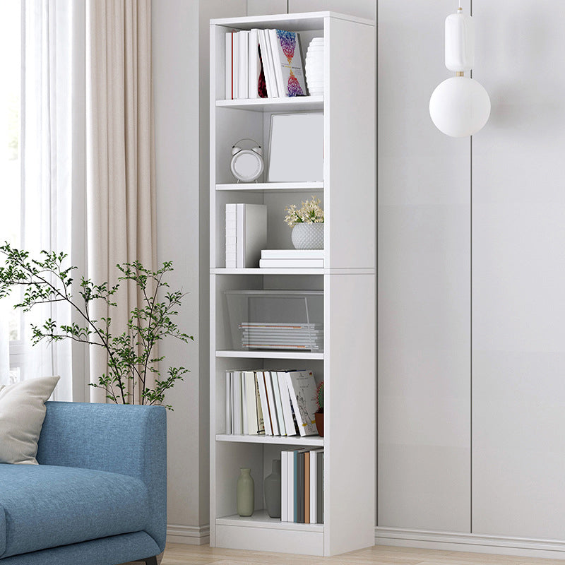 Modern Corner Wooden Shelf Bookcase Closed Back Book Shelf for Study Room