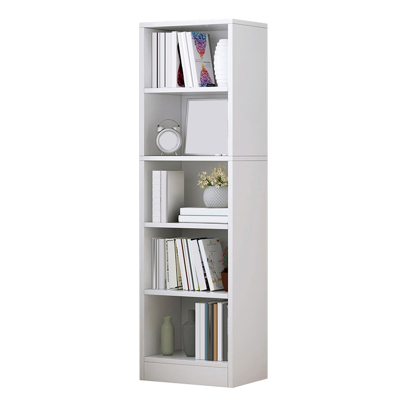 Modern Corner Wooden Shelf Bookcase Closed Back Book Shelf for Study Room