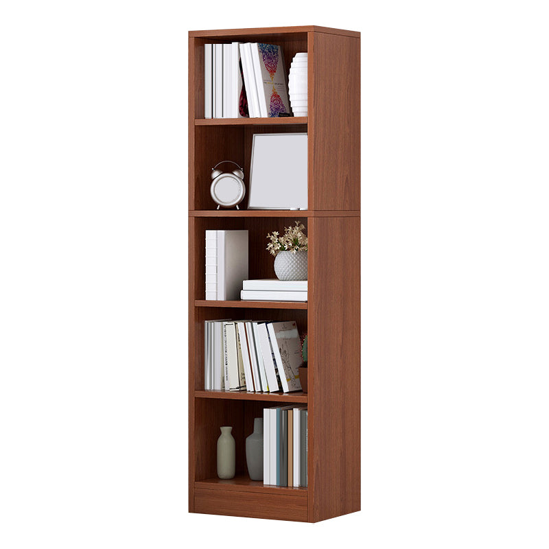 Modern Corner Wooden Shelf Bookcase Closed Back Book Shelf for Study Room