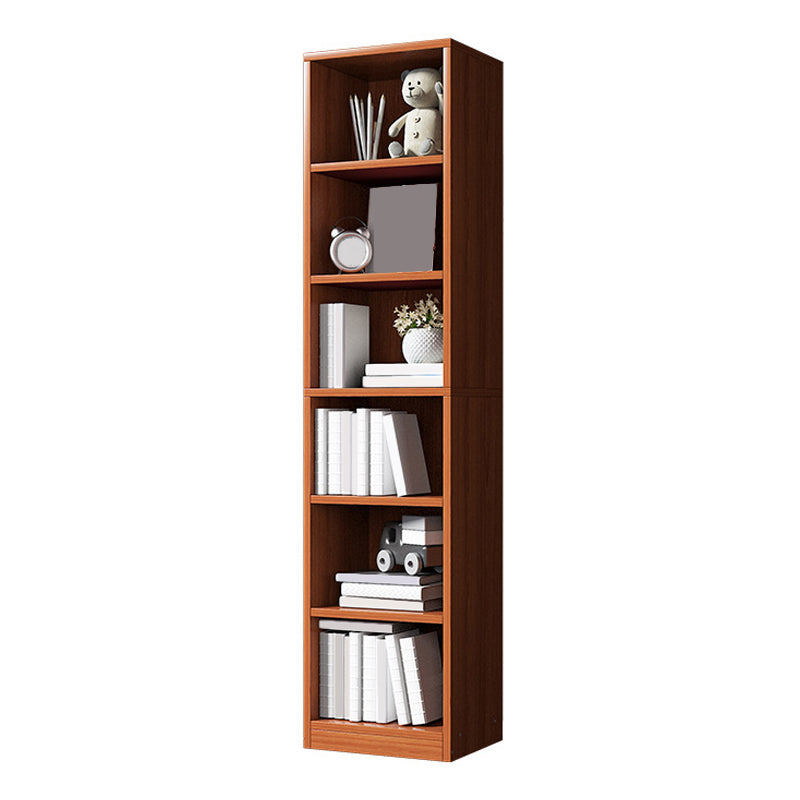 Modern Corner Wooden Shelf Bookcase Closed Back Book Shelf for Study Room