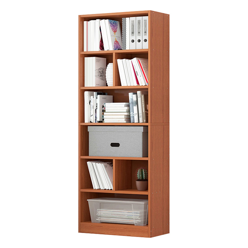 Modern Corner Wooden Shelf Bookcase Closed Back Book Shelf for Study Room
