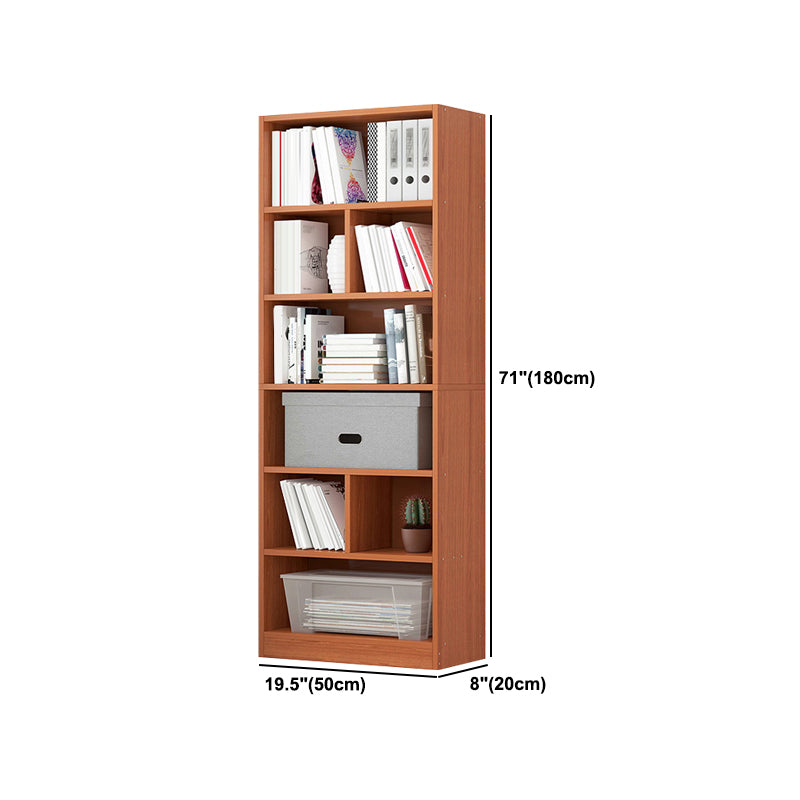 Modern Corner Wooden Shelf Bookcase Closed Back Book Shelf for Study Room