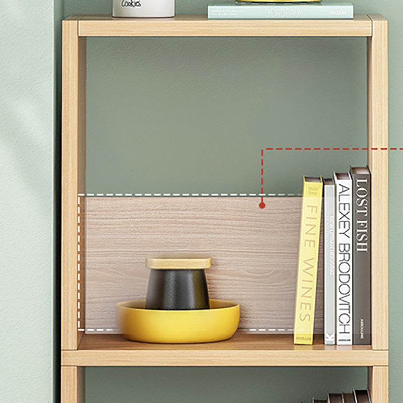 Engineered Wood Standard Bookshelf Matte Finish Shelf Bookcase with Doors