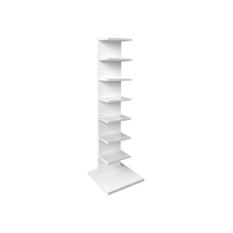 Contemporary Vertical Wooden Book Shelf Closed Back Home Shelf Bookcase