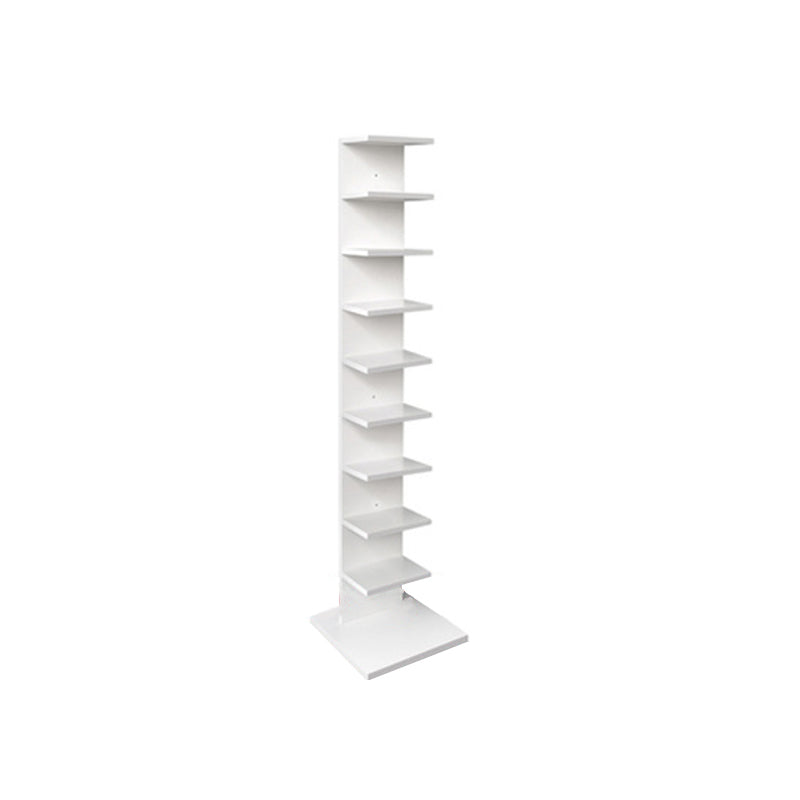 Contemporary Vertical Wooden Book Shelf Closed Back Home Shelf Bookcase